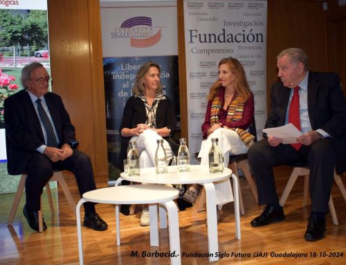 La Alcadesa de Guadalajara, inaugura el Curso 2024-2025 de la Fundación Siglo Futuro. El Dr. Mariano Barbacid imparte la conferencia inaugural.